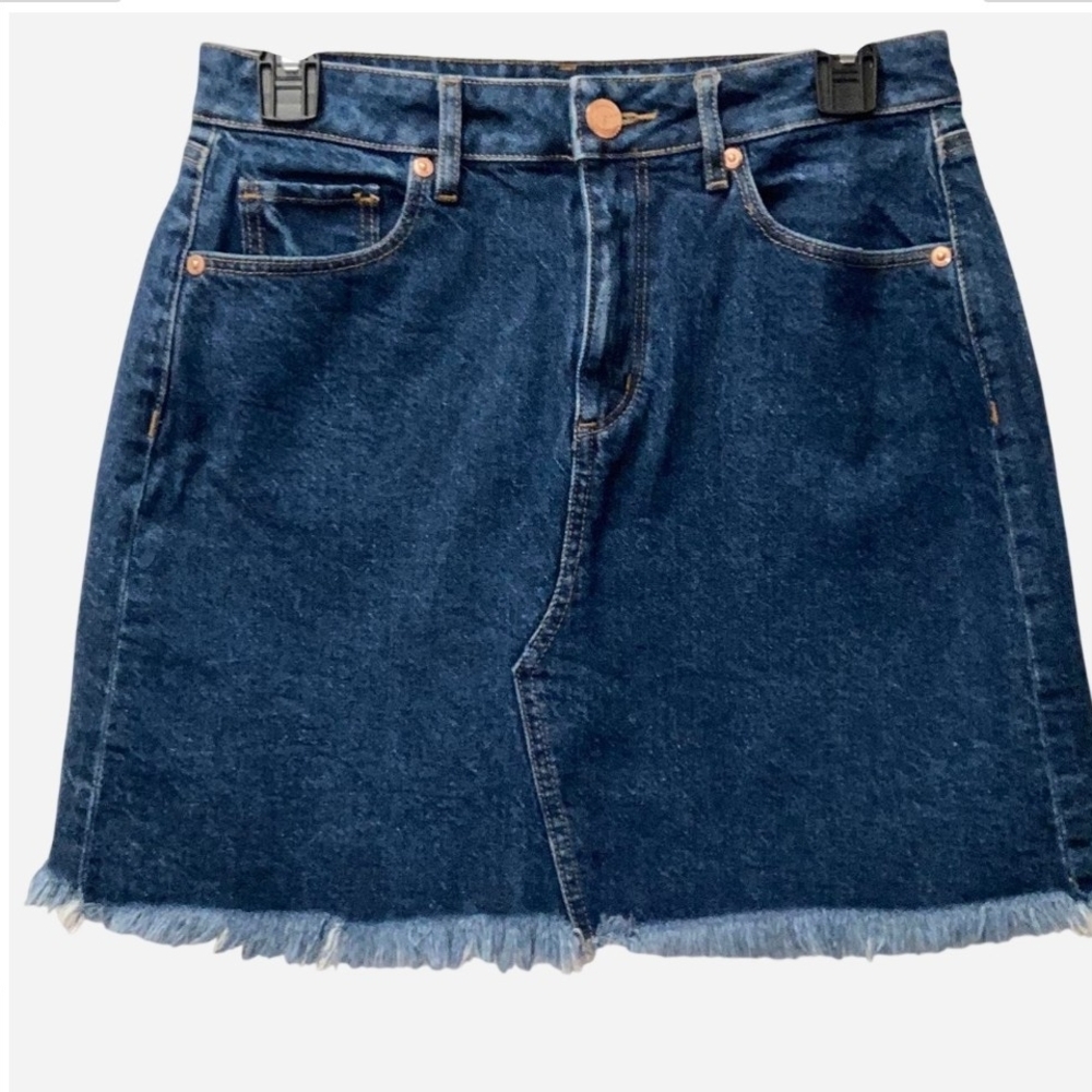 Pre-owned LOFT Dark Blue Denim Mini Skirt